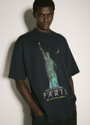 Balenciaga Paris Liberty T恤 Black bal0157003