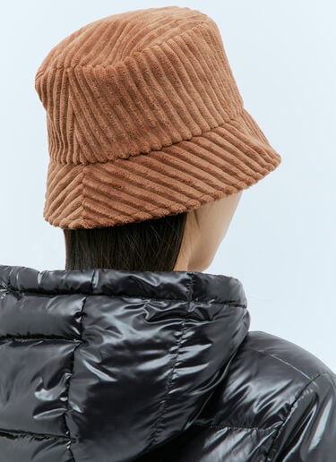 Moncler Corduroy Bucket Hat Camel mon0258037