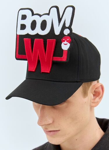 Walter Van Beirendonck ブーム W ベースボールキャップ ブラック wlt0158019