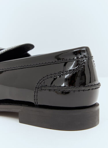 Miu Miu Patent Penny Loafers Black miu0258060