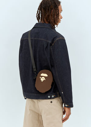 A BATHING APE® Ape Head Shoulder Bag Black aba0156012