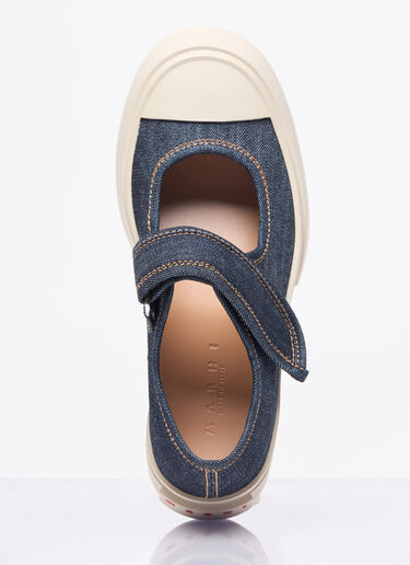 Marni Denim Mary Jane Shoes Blue mni0257041