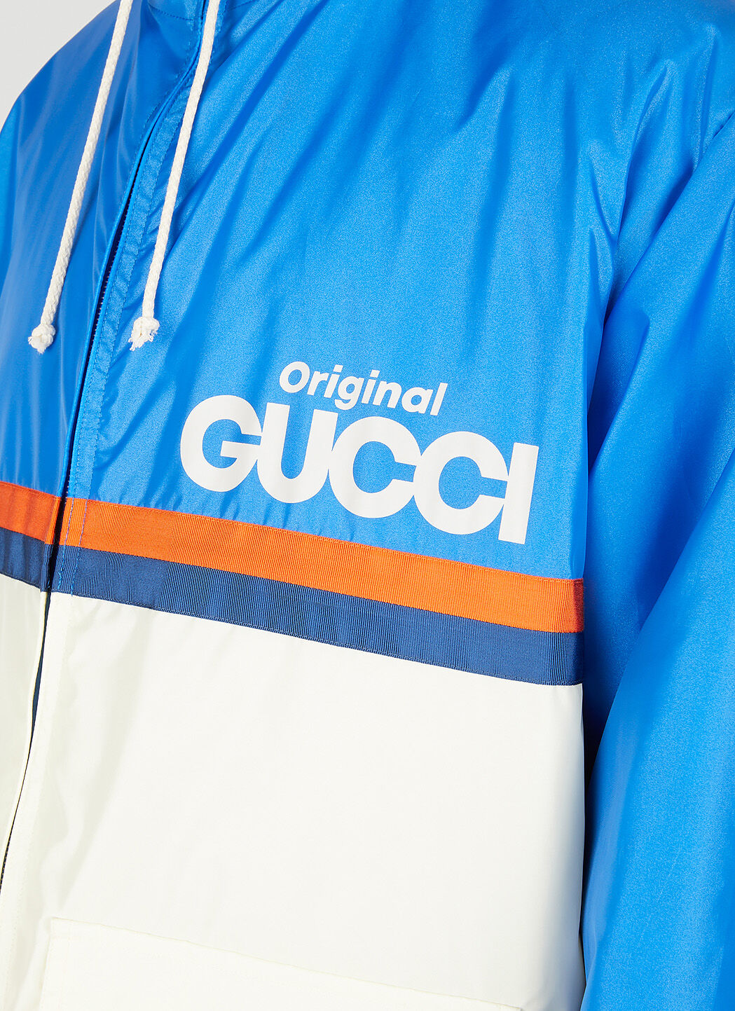Original Gucci' print jersey jacket in magenta and ivory | GUCCI® ZA