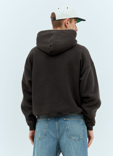 Stüssy Logo Print Hooded Sweatshirt Black sts0157011