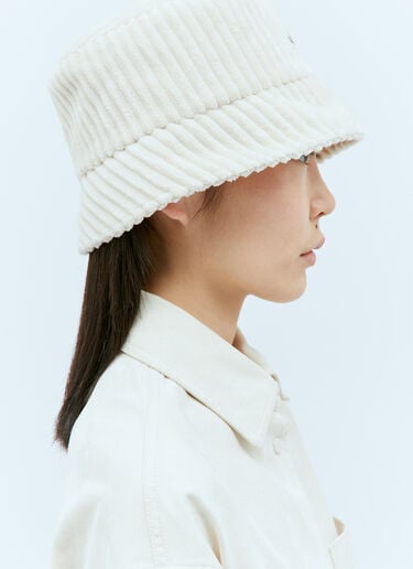 Moncler Corduroy Bucket Hat Cream mon0258036