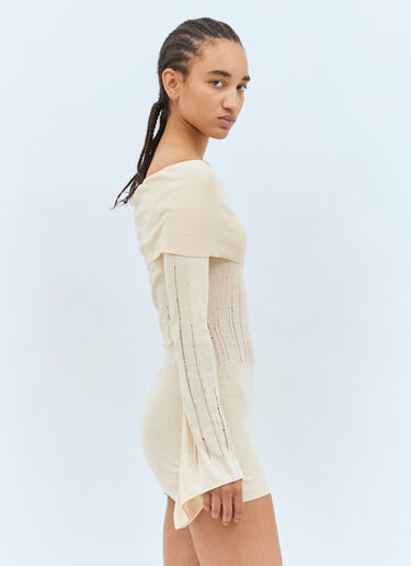 Aya Muse Deva Knit Dress Beige aym0257005