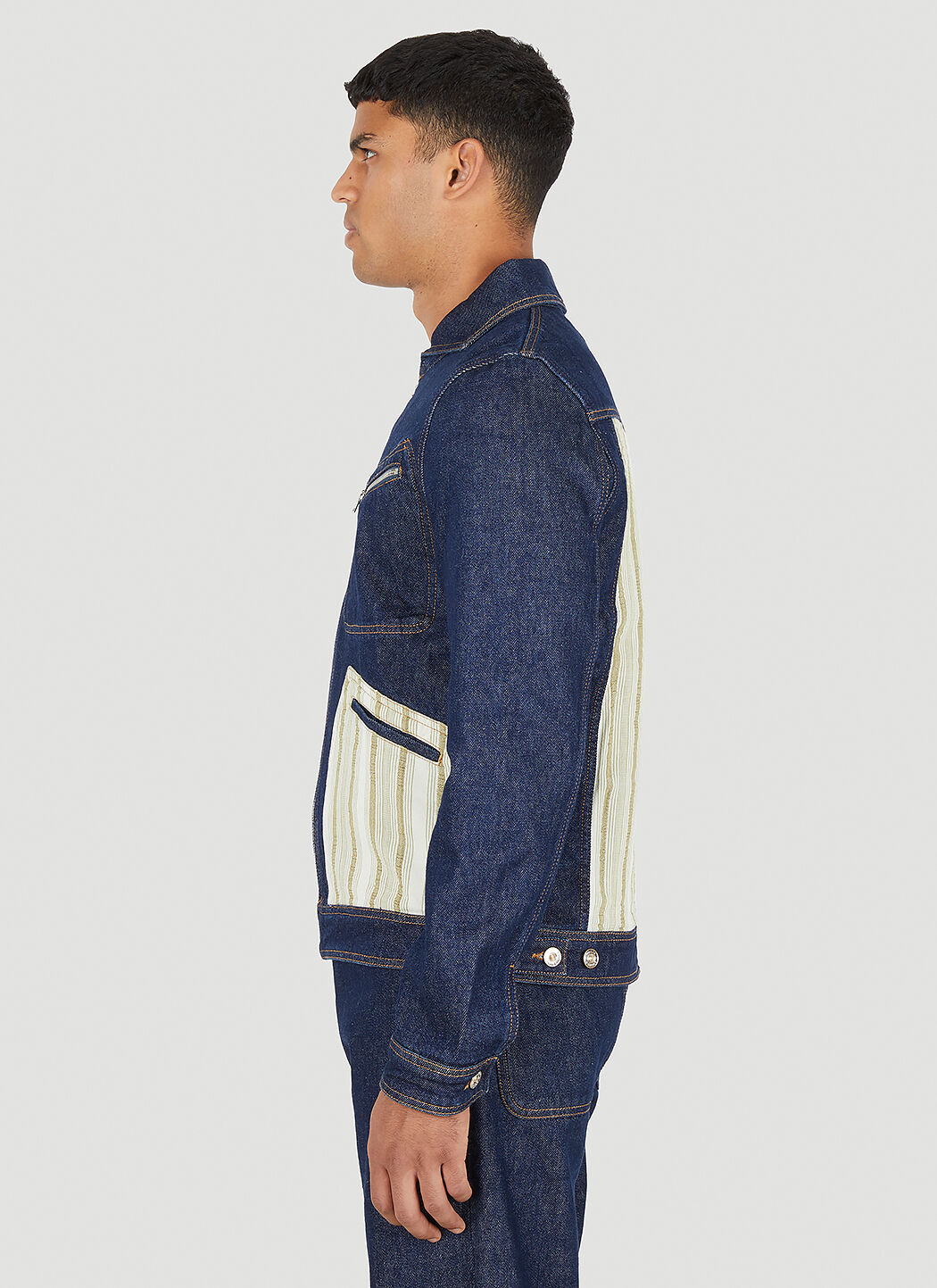 Wales Bonner Miles Denim Jacket in Blue | LN-CC®