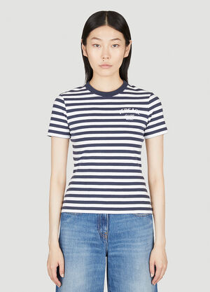 Versace Nautical Stripe T-Shirt Black ver0251025