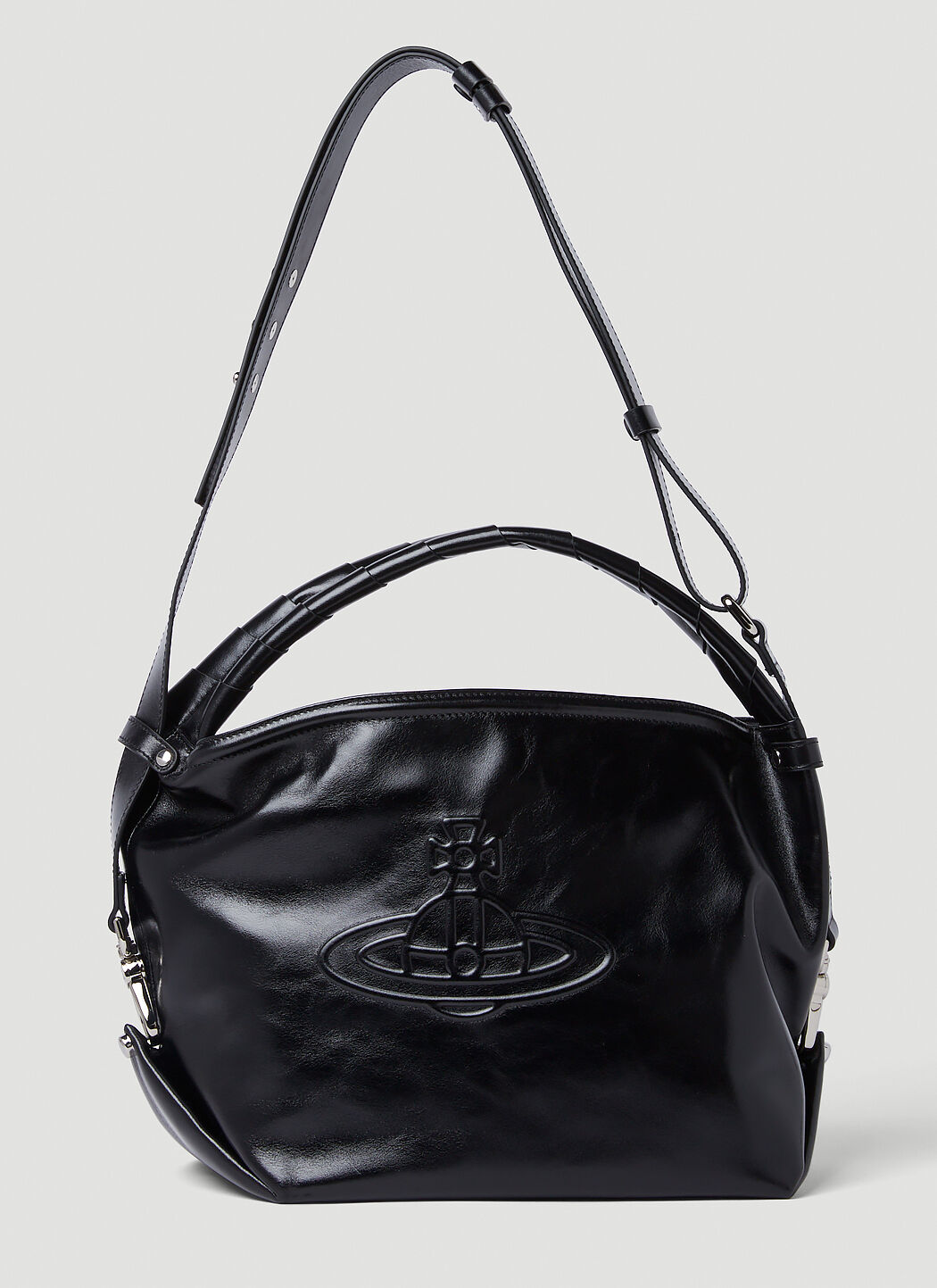 Yasmine Mini leather shoulder bag in black - Vivienne Westwood | Mytheresa
