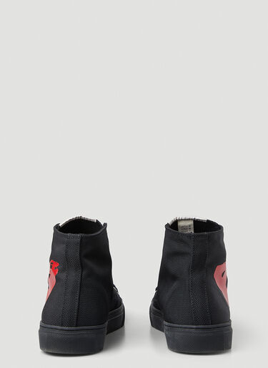Vivienne Westwood Black Plimsoll High Top Sneakers