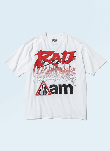 BEAMS Bias Dogs(バイアス ドッグス)によるアート付き BEAMS T x LN-CC ワークTシャツ ホワイト bms0158005