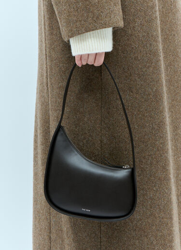 The Row Half Moon Shoulder Bag Brown row0255018