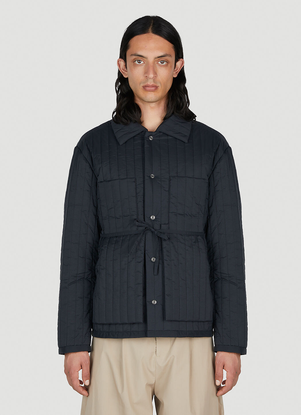 Craig Green Unisex Quilted Worker Jacket in Black | LN-CC®