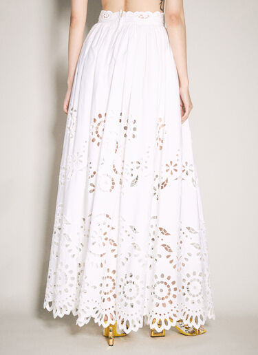 Dolce & Gabbana Poplin Maxi Skirt White dol0257003