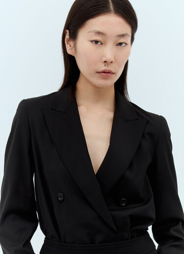 Max Mara Boxy Blazer Bodysuit Black max0257018