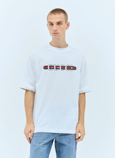 Gucci Logo Print T-Shirt White guc0157008