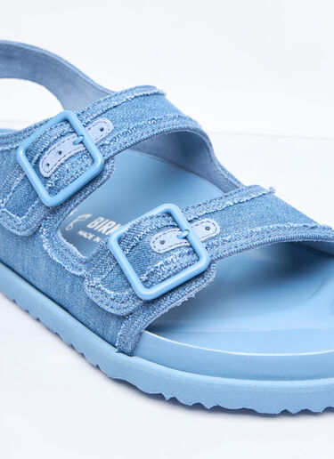 Birkenstock 1774 Milano Stone Washed Denim Sandals Blue brs0258004