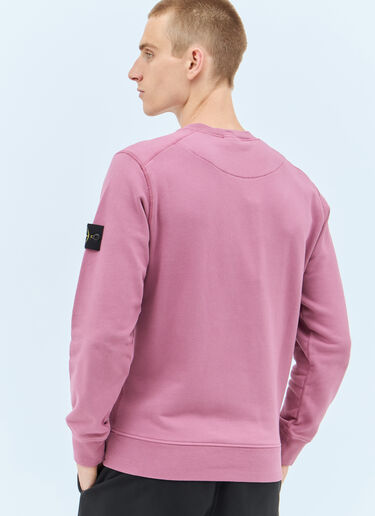 Stone Island Logo Patch Sweatshirt Pink sto0158044