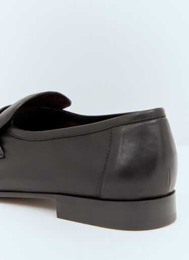 The Row Soft Loafers Black row0154010