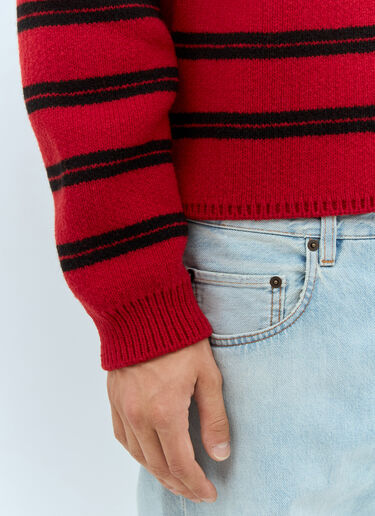 Miu Miu Stripe Cardigan Red miu0358001