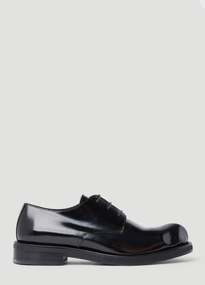 Prada Leather Derby Shoes Black pra0154010