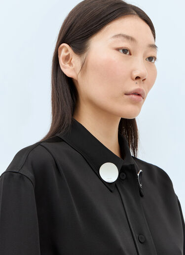 Jil Sander Satin Shirt Black jil0257003