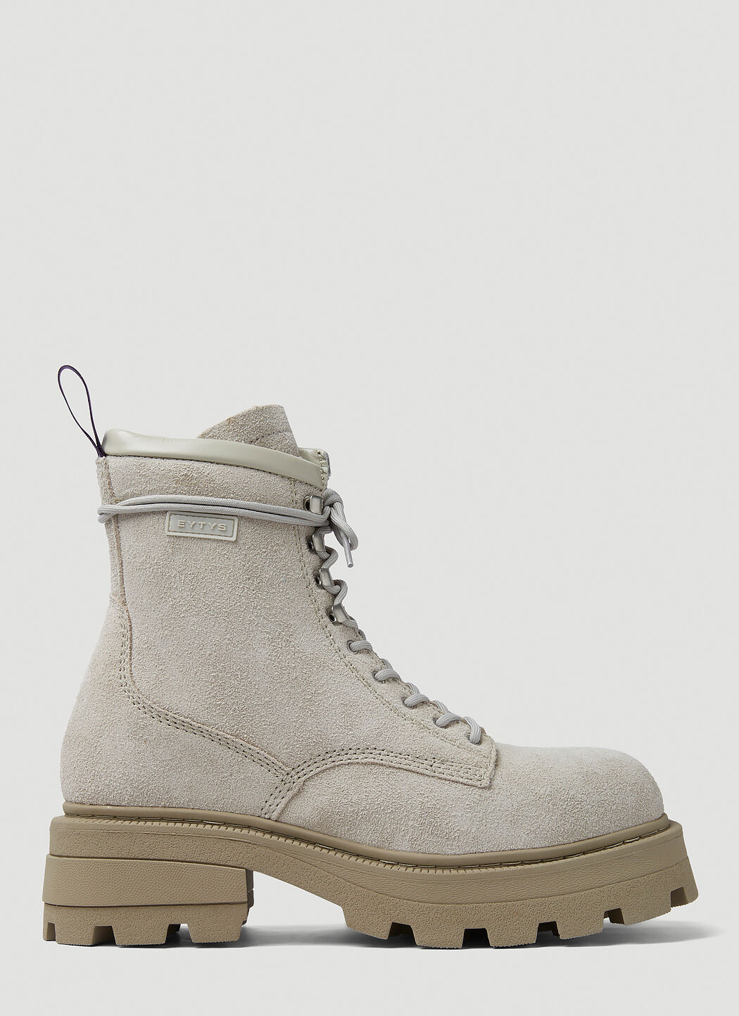 Eytys Michigan Lace Up Boots in Grey | LN-CC®