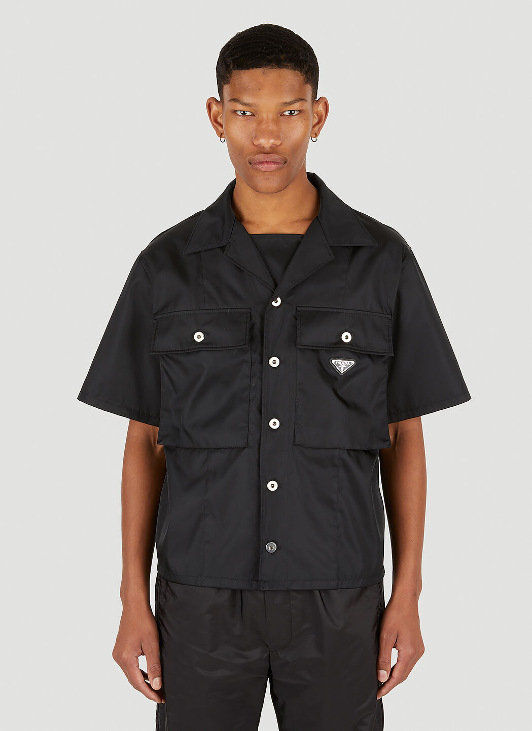 Prada Re-nylon Shirt In Black | ModeSens