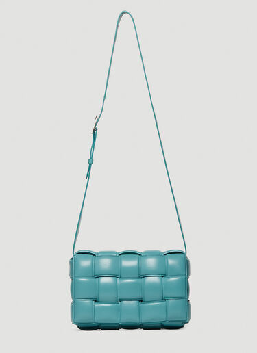 Bottega Veneta Turquoise Padded Leather Cassette Shoulder Bag