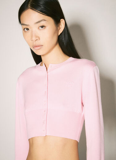 Alexander Wang Wool Shrunken Cadigan Pink awg0257008