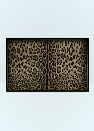 Ichendorf Milano Leopard Wooden Tray Clear wps0691236