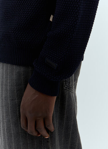 A.P.C. x JJJJound Waffle-Knit Sweater Navy apc0157017