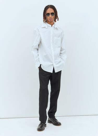 Gucci Double-Collar Poplin Shirt White guc0157006