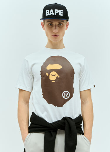 A BATHING APE® BAPE 패치 스냅백 캡 블랙 aba0154014