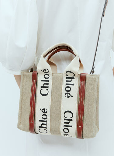 Chloé スモールウッディトートバッグ ベージュ chl0255057