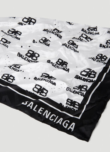 Balenciaga BB アイコン シルクスカーフ ホワイト bal0251024