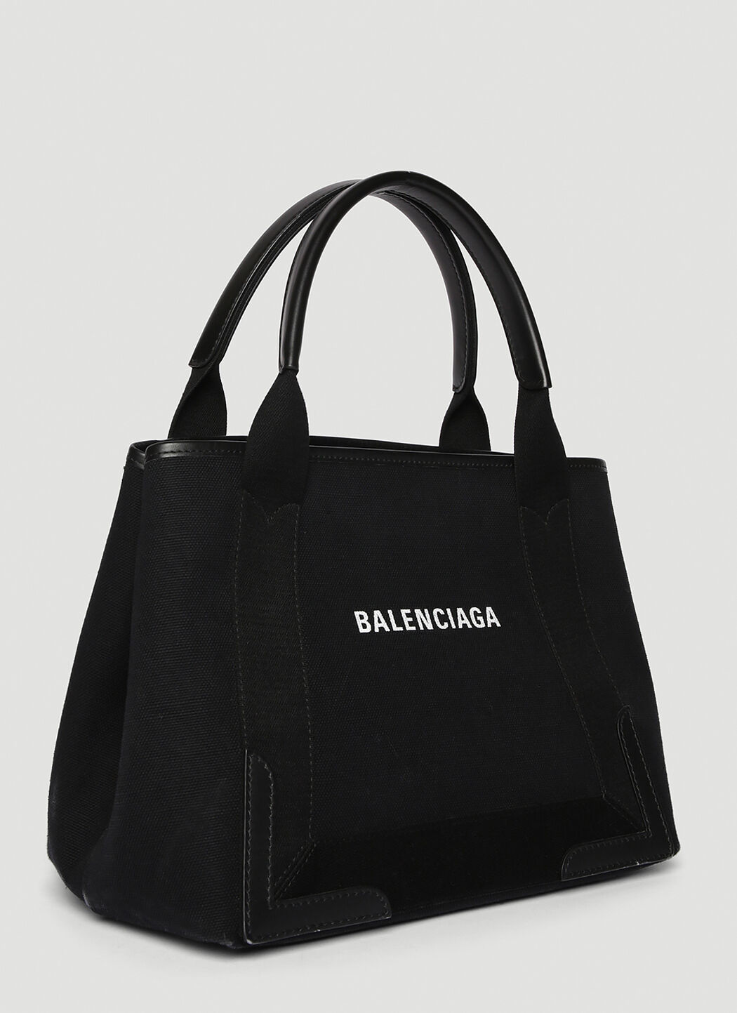 Balenciaga Navy S Cabas Tote Bag in Black | LN-CC
