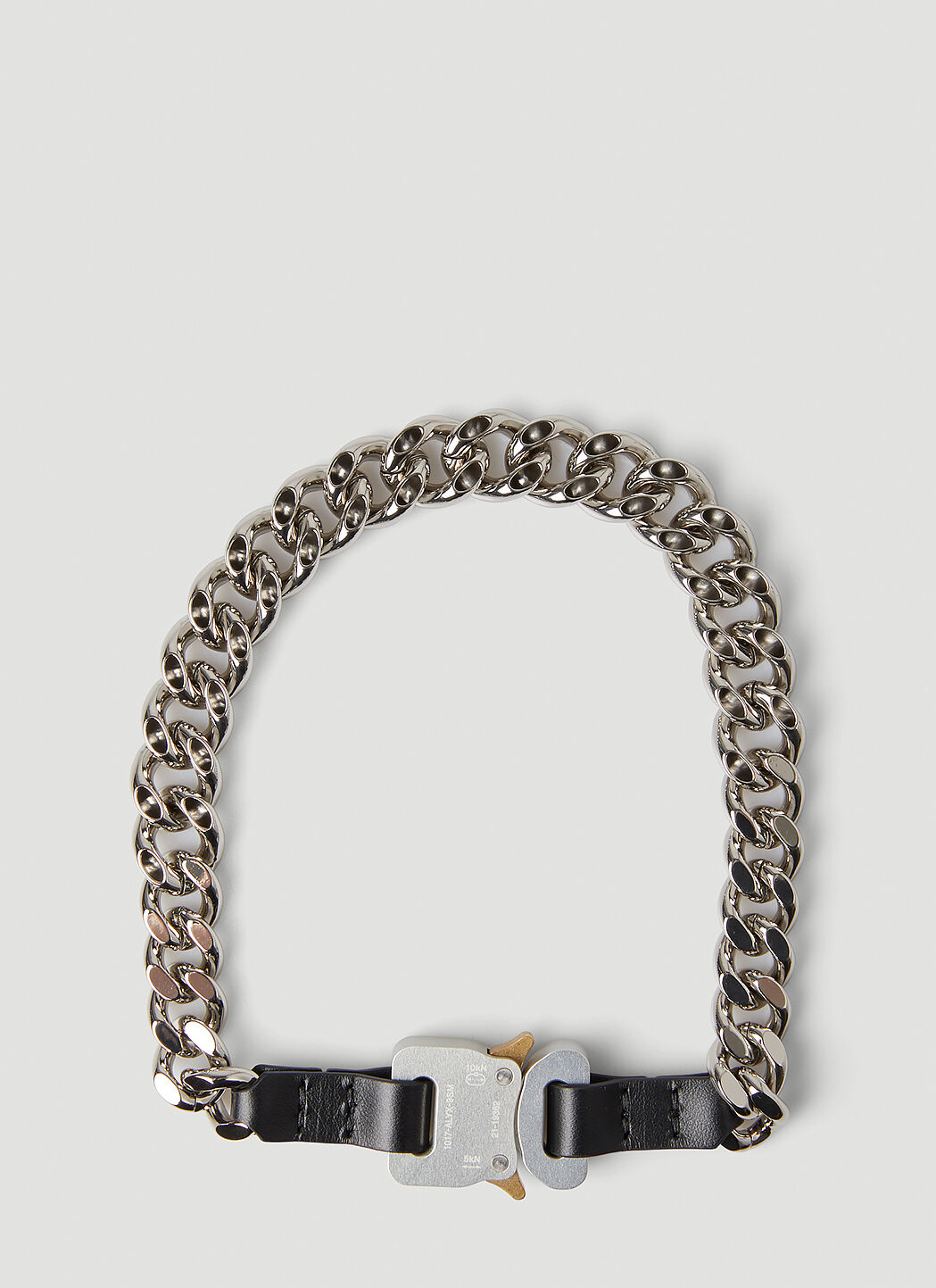 ALYX CHAIN NECKLACE W/ LEATHER DETAILS-