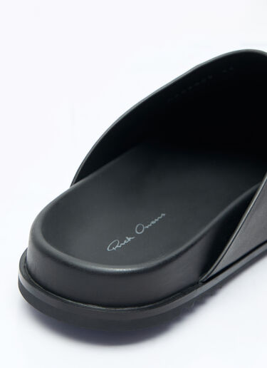 Rick Owens Leather Mules Black ric0157027