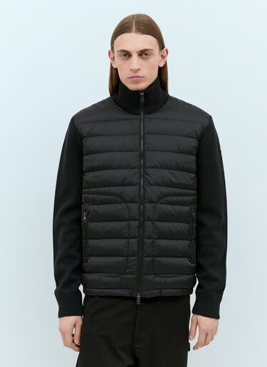 Moncler Padded Zip-Up Cardigan Black mon0157025