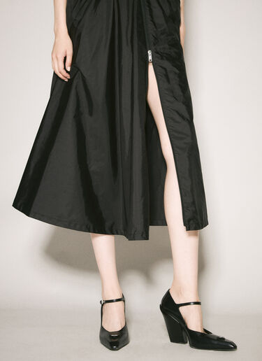 Prada Re-Nylon Midi Skirt Black pra0258019