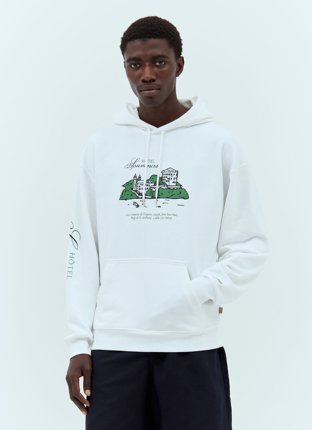 Shop Apc X Jjjjound Hooded Sweatshirt In White