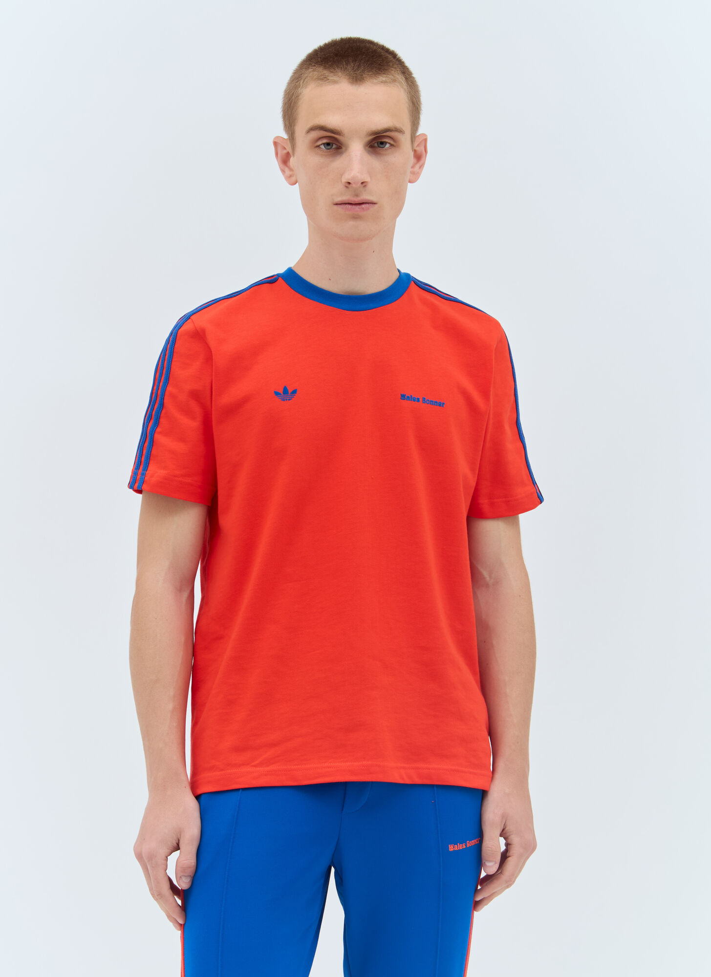Shop Adidas Originals Logo Embroidery T-shirt In Red