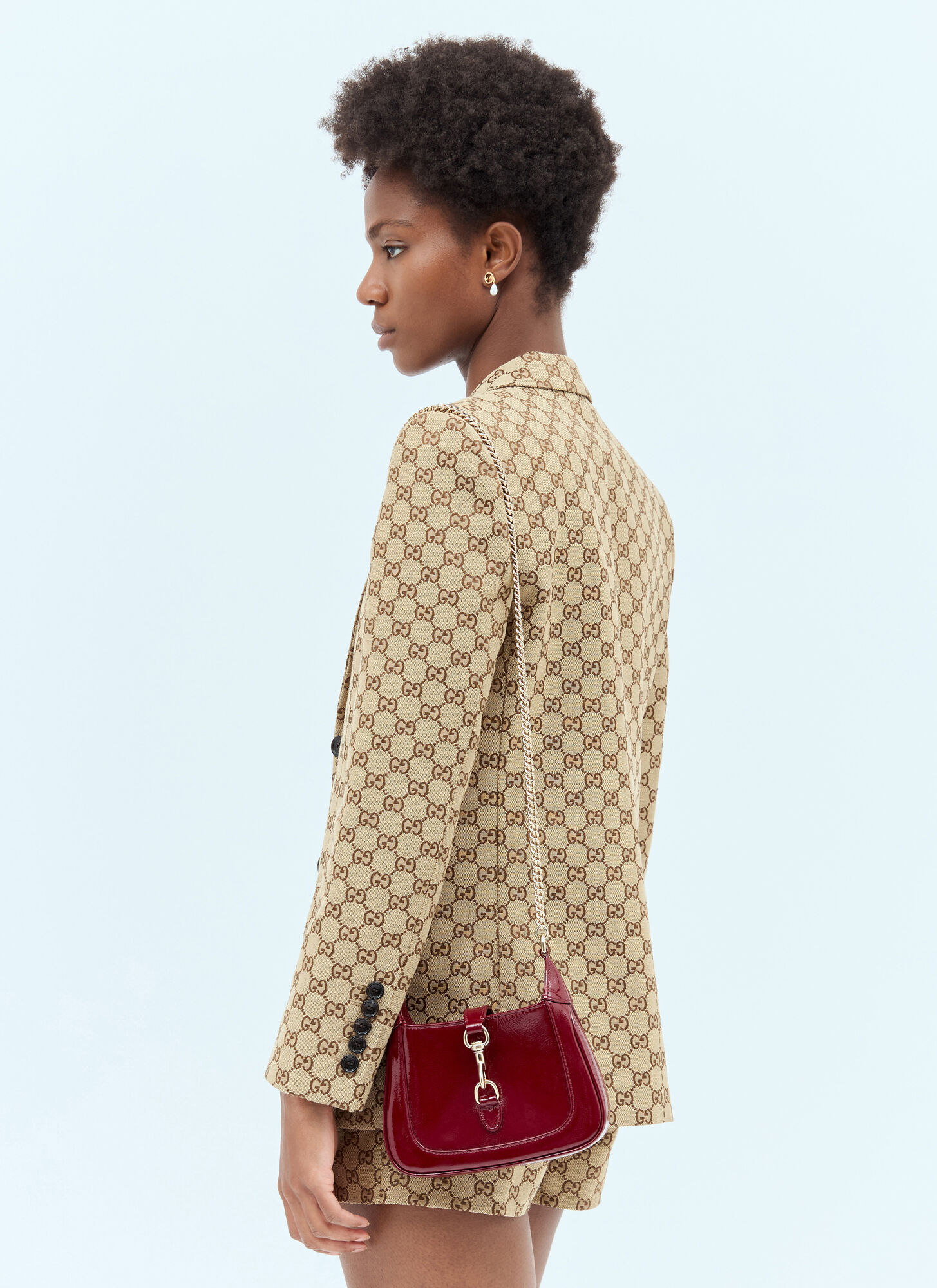Shop Gucci Jackie Notte Shoulder Bag In Red