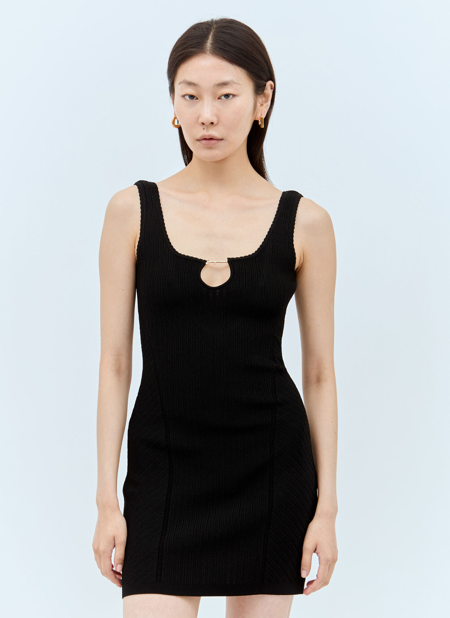Shop Jacquemus La Mini Robe Sierra Mini Dress In Black