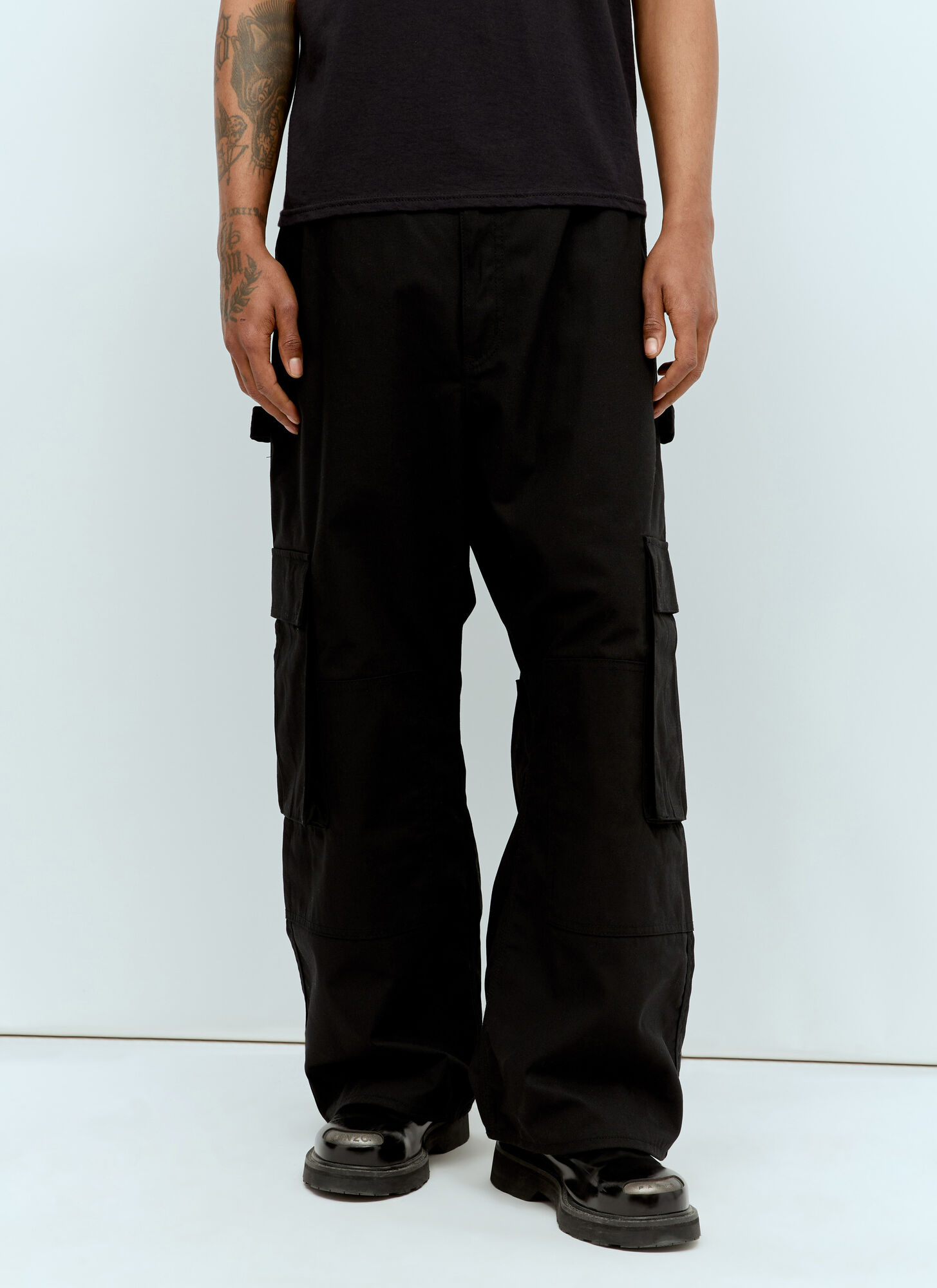 Shop Junya Watanabe X Carharrt Cargo Pants In Black