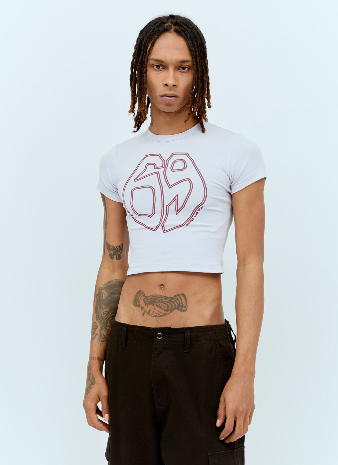 Shop Perks And Mini 69 Baby T-shirt In White