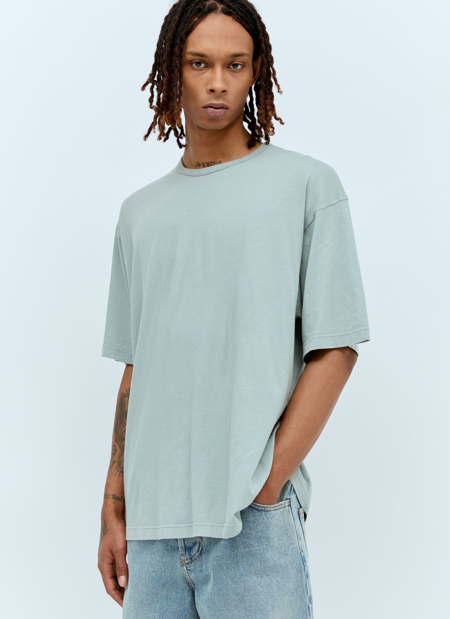 Shop The Row Steven Overzised T-shirt In Blue