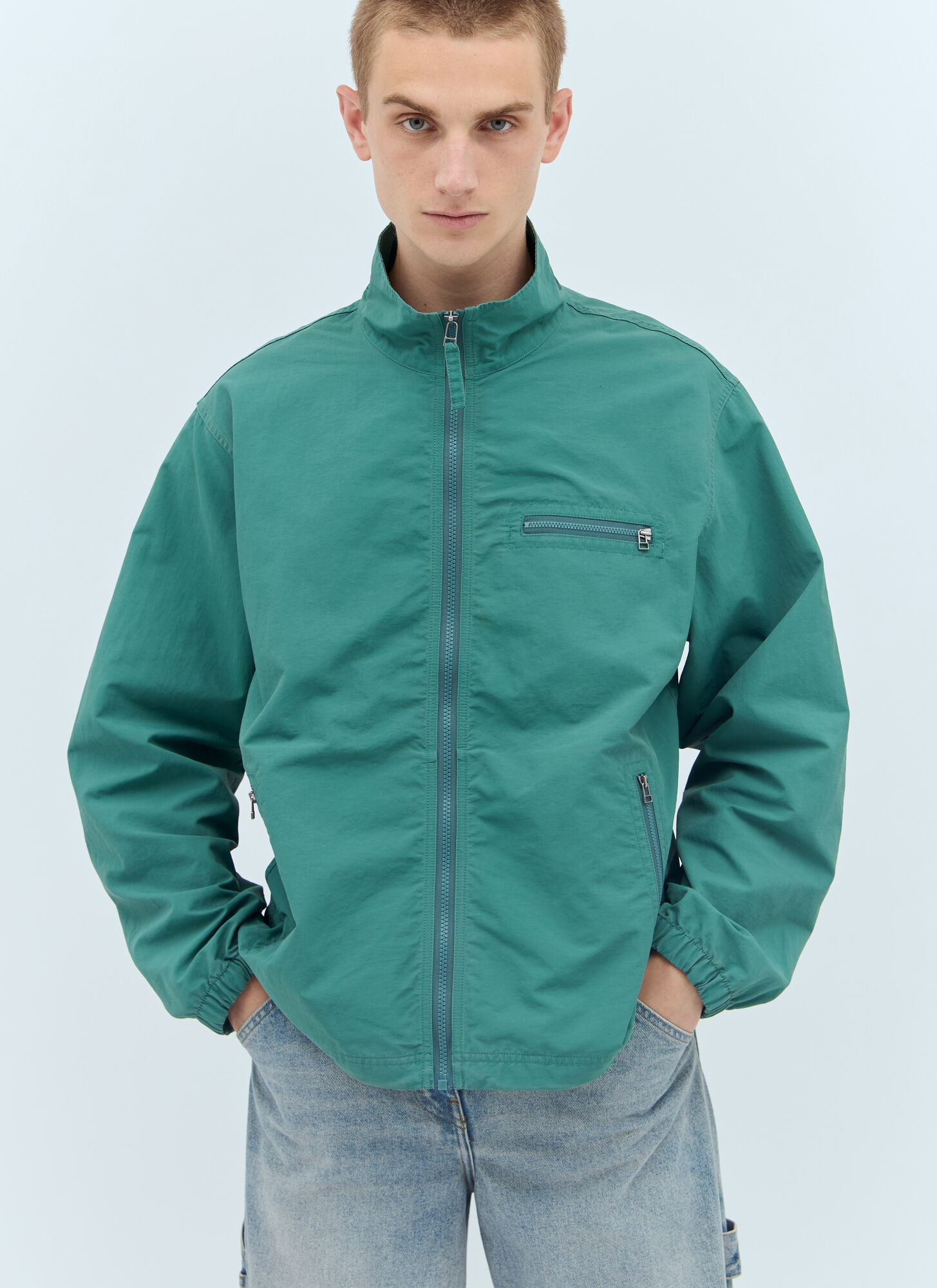 Shop Thisisneverthat Script Track Jacket In Green