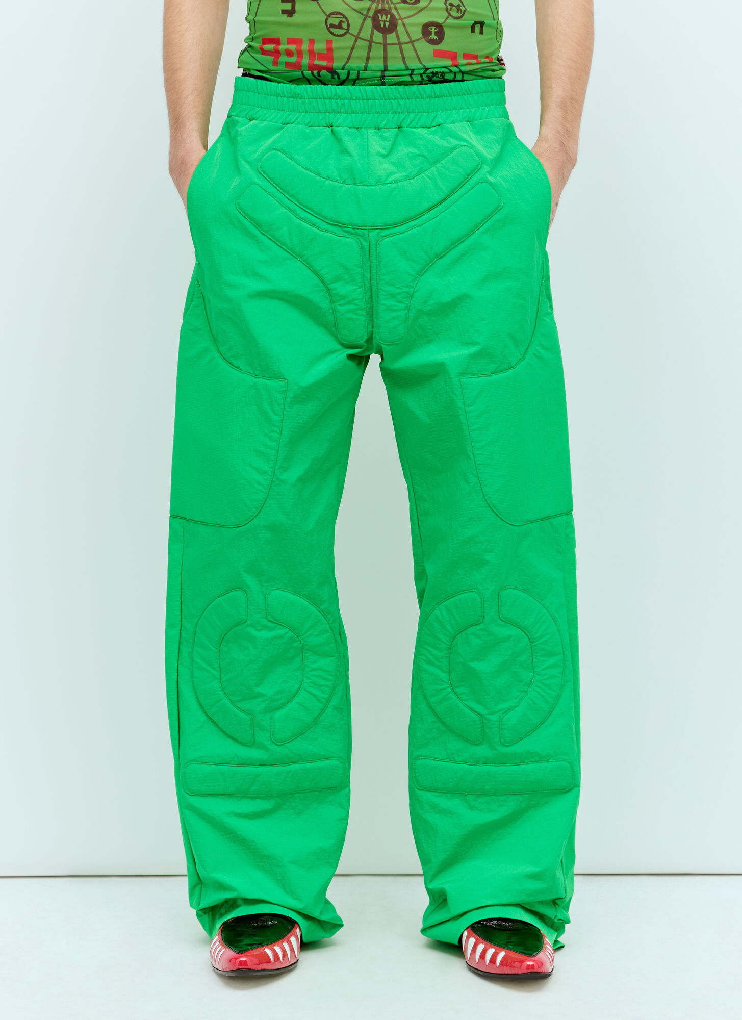 Walter Van Beirendonck Space Trousers In Green
